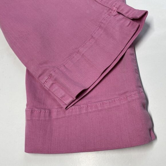 CJ Cookie Johnson Mercy Crop Jeans Sz 25 Pink Midrise Stretch Denim Capri USA - Picture 11 of 11